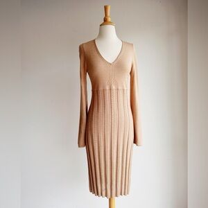 Soft Romantic Midi Dress | Feminine Minimal | Effortless & Cozy | S